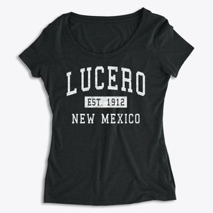 Lucero New Mexico Classic Established Women's Premium Scoop Neck
