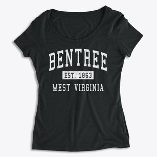 Bentree West Virginia Classic Established Women's Premium Scoop Neck