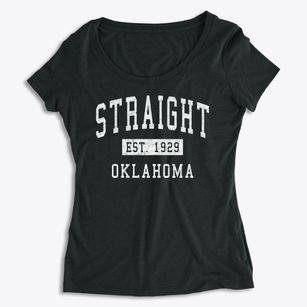 Straight Oklahoma Classic Established Women's Premium Scoop Neck