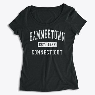Hammertown Connecticut Classic Established Women's Premium Scoop Neck