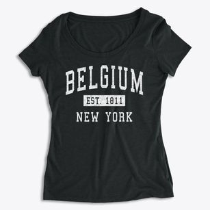 Belgium New York Classic Established Women's Premium Scoop Neck