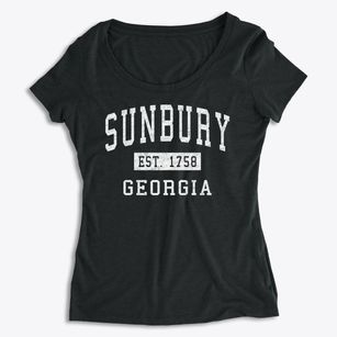 Sunbury Georgia Classic Established Women's Premium Scoop Neck