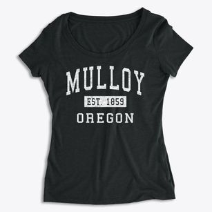 Mulloy Oregon Classic Established Women's Premium Scoop Neck
