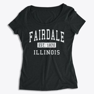 Fairdale Illinois Classic Established Women's Premium Scoop Neck
