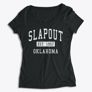Slapout Oklahoma Classic Established Women's Premium Scoop Neck