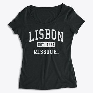 Lisbon Missouri Classic Established Women's Premium Scoop Neck