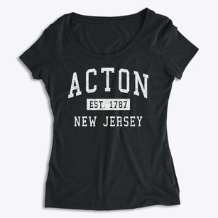 Acton New Jersey Classic Established Women's Premium Scoop Neck