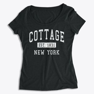Cottage New York Classic Established Women's Premium Scoop Neck