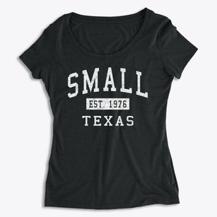 Small Texas Classic Established Women's Premium Scoop Neck