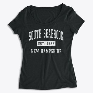 South Seabrook New Hampshire Classic Established Women's Premium Scoop Neck