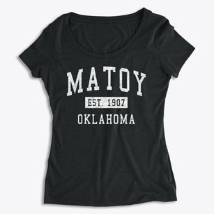 Matoy Oklahoma Classic Established Women's Premium Scoop Neck
