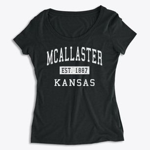 Mcallaster Kansas Classic Established Women's Premium Scoop Neck
