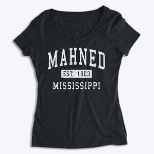 Mahned Mississippi Classic Established Women's Premium Scoop Neck