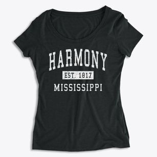 Harmony Mississippi Classic Established Women's Premium Scoop Neck