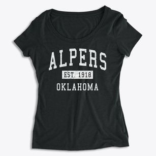 Alpers Oklahoma Classic Established Women's Premium Scoop Neck