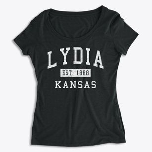 Lydia Kansas Classic Established Women's Premium Scoop Neck
