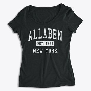 Allaben New York Classic Established Women's Premium Scoop Neck