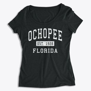 Ochopee Florida Classic Established Women's Premium Scoop Neck
