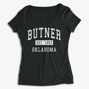 Butner Oklahoma Classic Established Women's Premium Scoop Neck