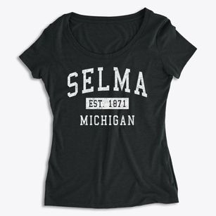 Selma Michigan Classic Established Women's Premium Scoop Neck