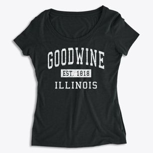 Goodwine Illinois Classic Established Women's Premium Scoop Neck