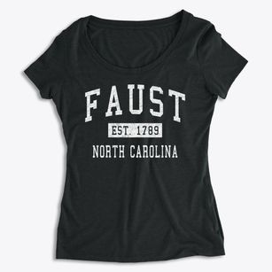 Faust North Carolina Classic Established Women's Premium Scoop Neck