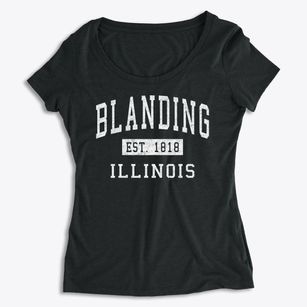Blanding Illinois Classic Established Women's Premium Scoop Neck