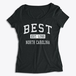 Best North Carolina Classic Established Women's Premium Scoop Neck