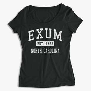 Exum North Carolina Classic Established Women's Premium Scoop Neck