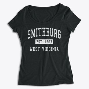 Smithburg West Virginia Classic Established Women's Premium Scoop Neck