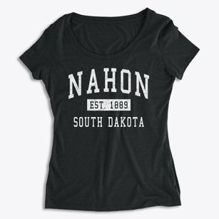 Nahon South Dakota Classic Established Women's Premium Scoop Neck