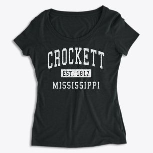 Crockett Mississippi Classic Established Women's Premium Scoop Neck