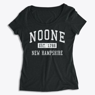 Noone New Hampshire Classic Established Women's Premium Scoop Neck