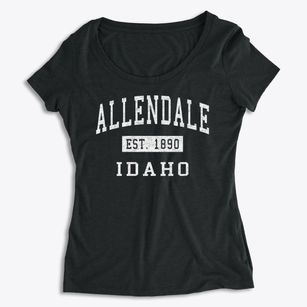 Allendale Idaho Classic Established Women's Premium Scoop Neck
