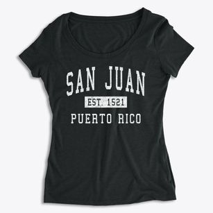 San Juan Puerto Rico Classic Established Women's Premium Scoop Neck