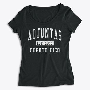Adjuntas Puerto Rico Classic Established Women's Premium Scoop Neck