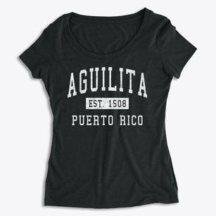 Aguilita Puerto Rico Classic Established Women's Premium Scoop Neck