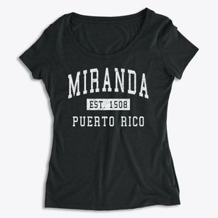 Miranda Puerto Rico Classic Established Women's Premium Scoop Neck