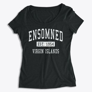 Ensomned Virgin Islands Classic Established Women's Premium Scoop Neck