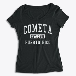Cometa Puerto Rico Classic Established Women's Premium Scoop Neck
