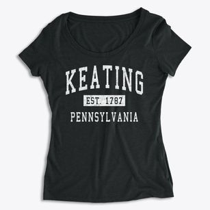 Keating Pennsylvania Classic Established Women's Premium Scoop Neck