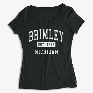 Brimley Michigan Classic Established Women's Premium Scoop Neck