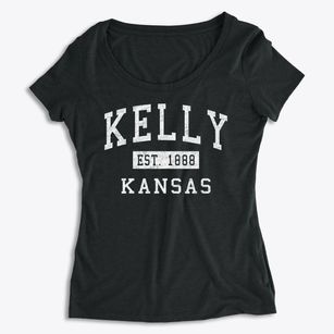 Kelly Kansas Classic Established Women's Premium Scoop Neck