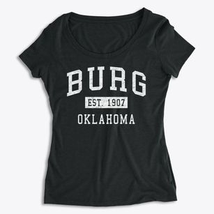 Burg Oklahoma Classic Established Women's Premium Scoop Neck