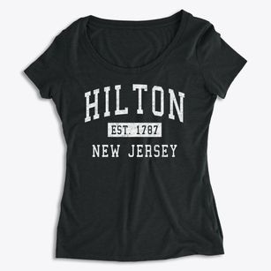 Hilton New Jersey Classic Established Women's Premium Scoop Neck