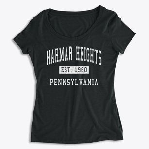 Harmar Heights Pennsylvania Classic Established Women's Premium Scoop Neck