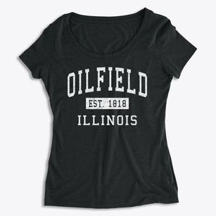 Oilfield Illinois Classic Established Women's Premium Scoop Neck