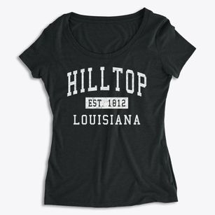 Hilltop Louisiana Classic Established Women's Premium Scoop Neck