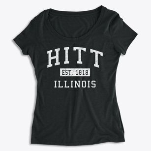 Hitt Illinois Classic Established Women's Premium Scoop Neck