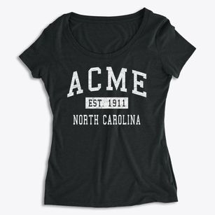 Acme North Carolina Classic Established Women's Premium Scoop Neck